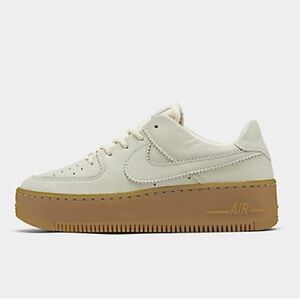 Airforce One AF1 Nike White and Tan W size 9.5